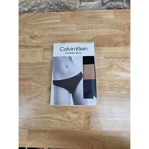 Calvin Klein Women's Invisibles Seamless Thong Panties, 3 Pack, Small